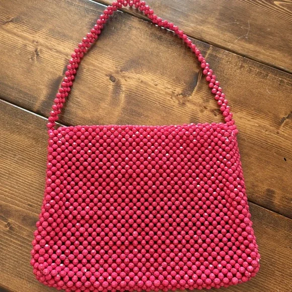 Butterfly pink Beaded Bag - Picture 5 of 5